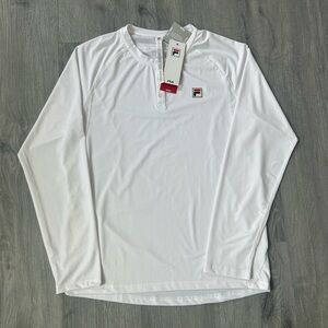 Fila Men's Classic White Long Sleeve Tee